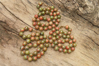 Polished Unakite Beaded Necklace - Sold Per Item - From South Africa