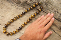 Polished Golden Tigers Eye Bead Necklaces - Sold Per Item - From South Africa