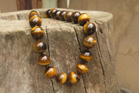 Polished Golden Tigers Eye Bead Necklaces - Sold Per Item - From South Africa