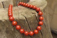 Polished Red Jasper Bead Necklace - Sold Per Item - From South Africa