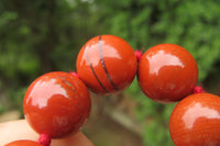 Polished Red Jasper Bead Necklace - Sold Per Item - From South Africa