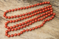 Polished Red Jasper Bead Necklace - Sold Per Item - From South Africa