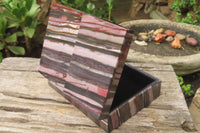 Hand Made Tiger Iron Jasper Jewellery Box x 1 From Northern Cape, South Africa