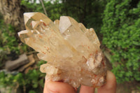 Natural Smokey Quartz Clusters x 4 From Luena, Congo