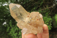 Natural Smokey Quartz Clusters x 4 From Luena, Congo