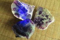 Polished On One Side Watermelon Fluorite x 24 From Uis, Namibia