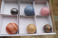 Polished Mixed Selection Of Spheres x 6 From China