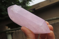 Polished Double Terminated Rose Quartz Points x 3 From Ambatondrazaka, Madagascar