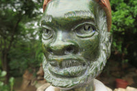 Hand Made Royal African Bust Sculpture x 1 From Zimbabwe