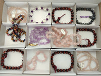 Hand Made Stone Bead Necklaces & Bracelets x 12 From China