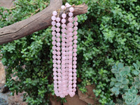 Hand Made Rose Quartz Bead Necklace - Sold per Item - From Madagascar