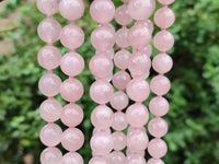 Hand Made Rose Quartz Bead Necklace - Sold per Item - From Madagascar