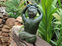 Hand Made Dancing Girl Stone Sculpture x 1 From Zimbabwe