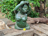 Hand Made Dancing Girl Stone Sculpture x 1 From Zimbabwe