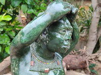 Hand Made Dancing Girl Stone Sculpture x 1 From Zimbabwe