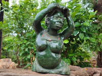 Hand Made Dancing Girl Stone Sculpture x 1 From Zimbabwe