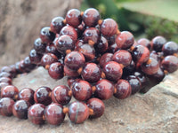 Polished Red Tigers Eye Bead Necklaces - Sold Per Item - From South Africa