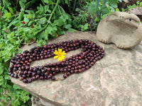 Polished Red Tigers Eye Bead Necklaces - Sold Per Item - From South Africa