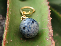 Hand Made Dumortierite Bowling Ball Keyrings - sold per item - From Mozambique