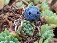 Hand Made Dumortierite Bowling Ball Keyrings - sold per item - From Mozambique