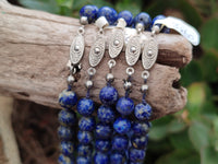 Polished Lapis Lazuli Ball Shaped Beaded Necklace - Sold Per Item - From Afghanistan