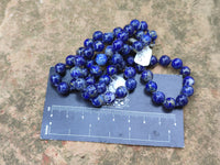 Polished Lapis Lazuli Ball Shaped Beaded Necklace - Sold Per Item - From Afghanistan