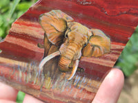 Hand Made Elephant Decoupage Stone Slabs x 6 From Southern Africa