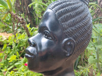 Hand Made Wonder Stone African Woman Sculpture x 1 From Zimbabwe