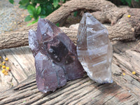 Natural Smokey Quartz Crystal Specimens x 2 From Zomba, Malawi