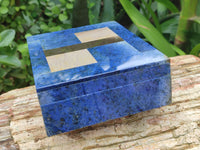 Hand Made Dumortierite Jewellery Box x 1 From Southern Africa