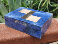 Hand Made Dumortierite Jewellery Box x 1 From Southern Africa