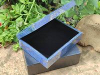 Hand Made Dumortierite Jewellery Box x 1 From Southern Africa