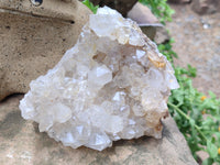 Natural Limonite Quartz Geodes x 3 From Solwezi, Zambia