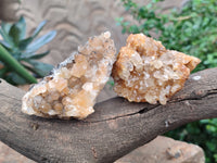 Natural Limonite Quartz Geodes x 12 From Solwezi, Zambia