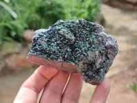 Natural Libethenite Crystals On Dolomite Matrix Specimens x 3 From Shituru, Congo