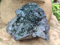 Natural Libethenite Crystals On Dolomite Matrix Specimens x 3 From Shituru, Congo