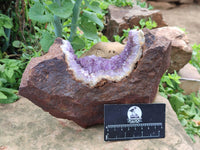 Natural Zululand Amethyst Geodes x 2 from Jozini, South Africa