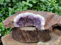 Natural Zululand Amethyst Geodes x 2 from Jozini, South Africa