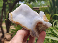 Natural Etched Blue Chalcedony Specimens x 6 From Nsanje, Malawi