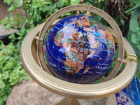 Polished Lapis Lazuli World Globe x 1 From China