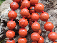 Polished Red Jasper Bead Necklace - Sold Per Item - From South Africa