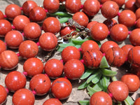 Polished Red Jasper Bead Necklace - Sold Per Item - From South Africa