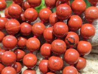 Polished Red Jasper Bead Necklace - Sold Per Item - From South Africa