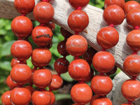 Polished Red Jasper Bead Necklace - Sold Per Item - From South Africa