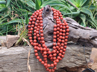 Polished Red Jasper Bead Necklace - Sold Per Item - From South Africa