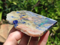 Hand Made Kudu Decoupage on Sodalite Stone Slabs - sold per item - From Namibia