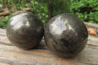 Polished Pharaoh Stone Spheres x 3 From Zimbabwe