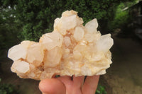 Natural Clear Quartz Clusters x 4 From Madagascar