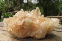 Natural Clear Quartz Clusters x 4 From Madagascar