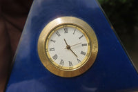 Hand Made Lapis Lazuli World Globe Clock x 1 From China